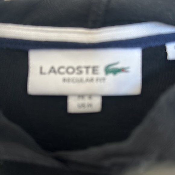 Lightweight black Lacoste hoodie - Picture 4 of 4